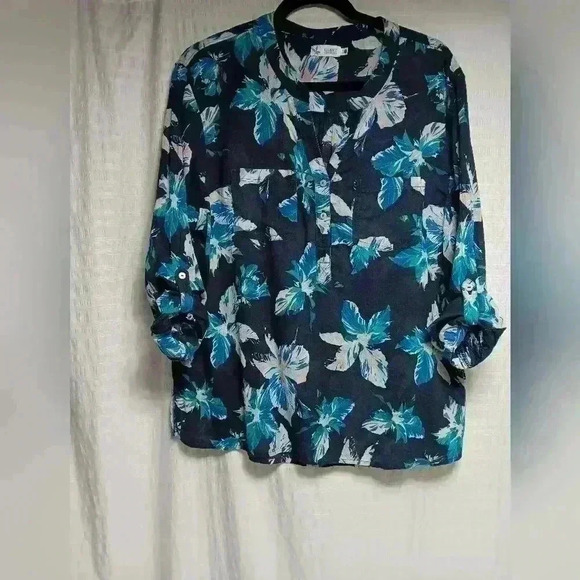 Carve Designs 💯 ORGANIC cotton Long Sleeve V neck  Pull over. Ladies Size L - Picture 1 of 7